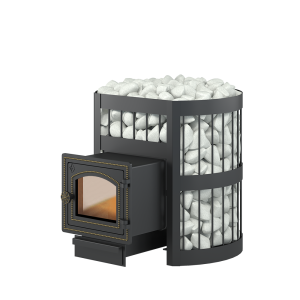 Печь-каменка  чугунная ЛЕГЕНДА  СТАНДАРТ 12 дверца ДТ- 3 С (6 - 14 м.куб)