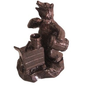 Карандашница ХДИ-7.003  НА ПАСЕКЕ патина (ГР: 85 х 75 х 100 мм) ЛИТКОМ