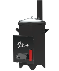 Печь под казан  4,5 л  ISKRA Mini (дымоход в комплекте) Печь под казан  4,5 л  ISKRA Mini (дымоход в комплекте)
