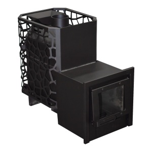 Печь-каменка РАДА  сталь 6 мм 14L ЗК СЕТКА удлиненная топка (8 - 16 м.куб) (без дверки)