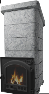 Печь-каменка чугунная СУДАРУШКА СЕМЕЙНАЯ чугунный тоннель и чугун дверца ПАНОРАМА СЕРП (10-18 м.куб)