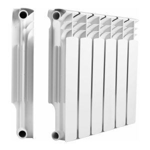 Радиатор биметаллический THERMA Q2 500/80 -  6 секций (Гарантия 15 лет,Теп. 0,133 кВт за 1 сек)