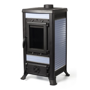 Печь-камин KLEMENS l чугунная голубой d = 120 мм ( 8 кВт )