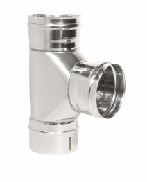 Тройник 90 градусов d = 150 мм ТИС (0,8 ММ) (430 СТАНДАРТ)