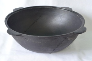 Казан чугунный100л узбекский без крышки круглое дно Казан чугунный100л узбекский без крышки круглое дно