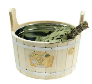 Шайка 10 л с нержавеющей вставкой КЕДР