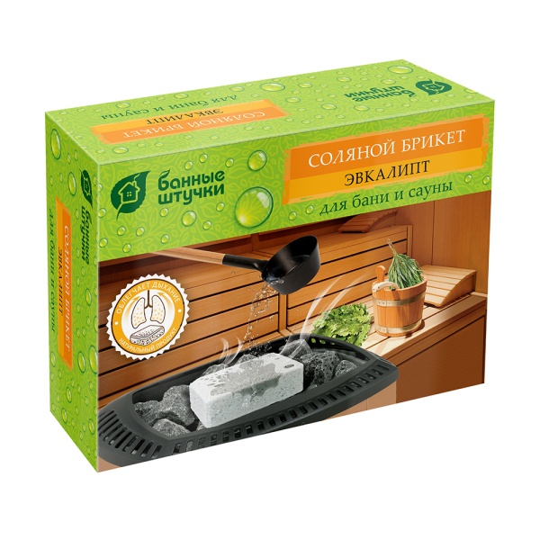 Соляной брикет с травами  Соляной брикет с травами