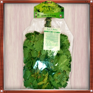 Веник Экстра из КАВКАЗСКОГО ДУБА с липой в индивидуальной упаковке Веник Экстра из КАВКАЗСКОГО ДУБА с липой в индивидуальной упаковке