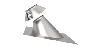 Проход кровли с фланцем d = 200 мм 45 гр. НЕРЖ.  (GS)  (10)