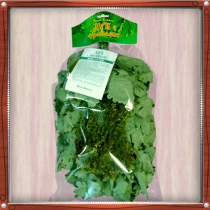 Веник Экстра из КАВКАЗСКОГО ДУБА с зверобоем в индивидуальной упаковке Веник Экстра из КАВКАЗСКОГО ДУБА с зверобоем в индивидуальной упаковке