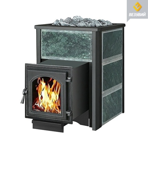 Печь-каменка  чугунная ЛЕГЕНДА 16 дверца 270  ЗМЕЕВИК (8 - 18 м.куб)