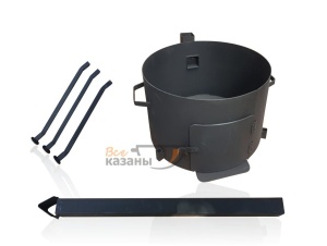 Печь под казан 8-10 л с разборным ДЫМОХОДОМ и дверцей сталь 2 мм Печь под казан 8-10 л с разборным ДЫМОХОДОМ и дверцей сталь 2 мм