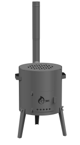 Печь туристическая СКАУТ - 360 8 - 12 л КАРАКАН  сталь 2 мм