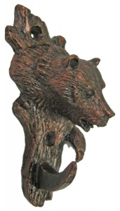 Крючок ХДИ-12.007  МЕДВЕДЬ патина (ГР: 110 х 55 х 40 мм) ЛИТКОМ