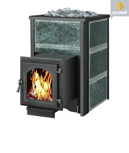 Печь-каменка  чугунная ЛЕГЕНДА 22 дверца 270  ЗМЕЕВИК (12 - 24 м.куб) 