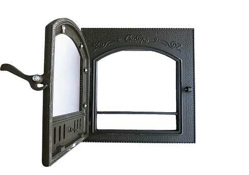 Дверца каминная СИБИРЬ (545 х 545 мм), чугун