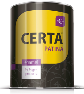 Эмаль термостойкая CERTA патина золото 500 мл