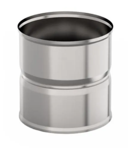 Адаптер котла d = 180 мм (0,8 ММ) НЕРЖАВЕЙКА (М/М)  (GS)