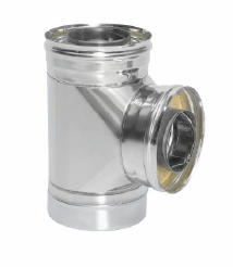 Сэндвич-тройник 90 гр. d = 250/310 мм (Н+Н) ТИС (0,8 ММ) (430 СТАНДАРТ)