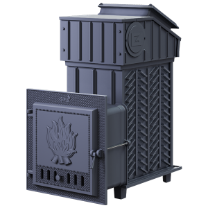 Печь-комплект универсальный GFS-ЗК 40 дверца глухая усиленная каменка (40 м.куб)