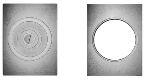 Плита П1-13 с одним отверстием для конфорок с пазами/под казан 4-18 л(ПР:705 х 530 х 18 мм) ЛИТКОМ