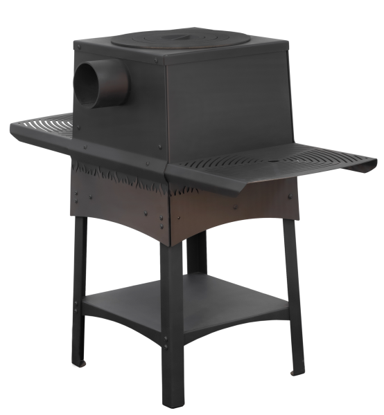 Печь под казан с чугунной плитой LUX СТАЛЬ-МАСТЕР