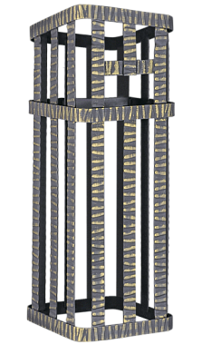 Сетка на трубу для печей УРАГАН  GFS ЗК 40 / 45  (300 х 300 х 650 мм)  под ШИБЕР
