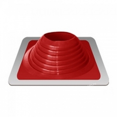 Герметизирующий элемент для кровли Мастер Flash №8 (d= 178 - 330 мм) красный  (монтажная площадка - силикон)