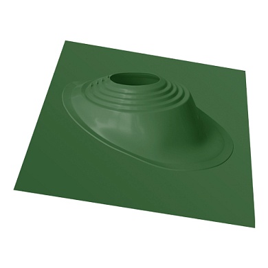 Герметизирующий элемент для кровли Мастер Flash №4 угловой (d= 300 - 450 мм) зеленый  (монтажная площадка - алюминий)