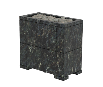 Электрокаменка GEOS- CITY WALL 6  STONE ПИРОКСЕНИТ установка установка у стены в сауне (4-9  м.куб)